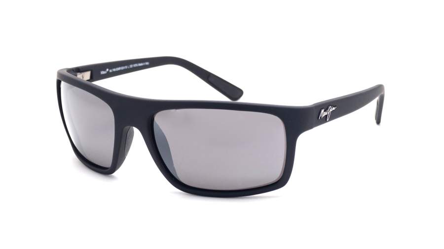 Maui Jim Byron Bay Black Mat Super thin glass 746-02MR 62-19 Large Polarized Gradient Flash