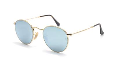 Ray-Ban Round Metal Flat Lenses Golden RB3447N 001/30 50-21 Mittel