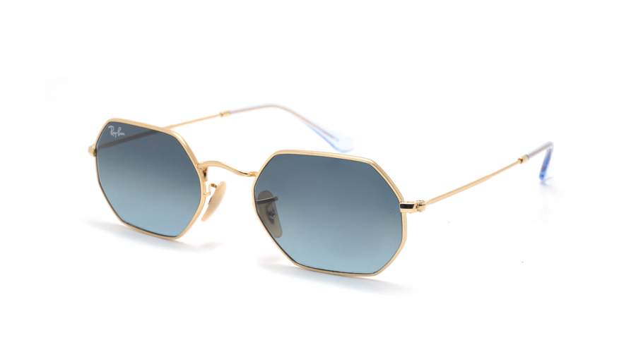 Ray-Ban Octagonal Gold RB3556N 9123/3M 53-21 Small Gradient