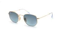 Ray-Ban Hexagonal Flat lenses RB3548N 9123/3M 54-21 Or