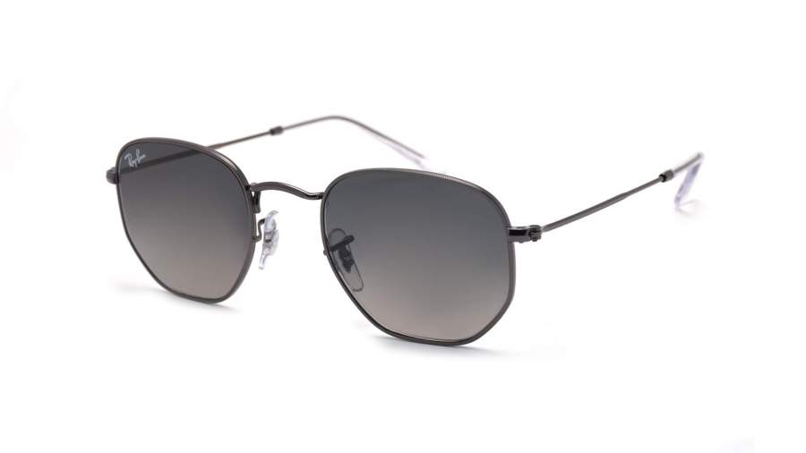Ray-Ban Hexagonal Flat Lenses Black RB3548N 004/71 51-21 Small Gradient