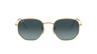 Ray-Ban Hexagonal Flat lenses RB3548N 9123/3M 51-21 Or