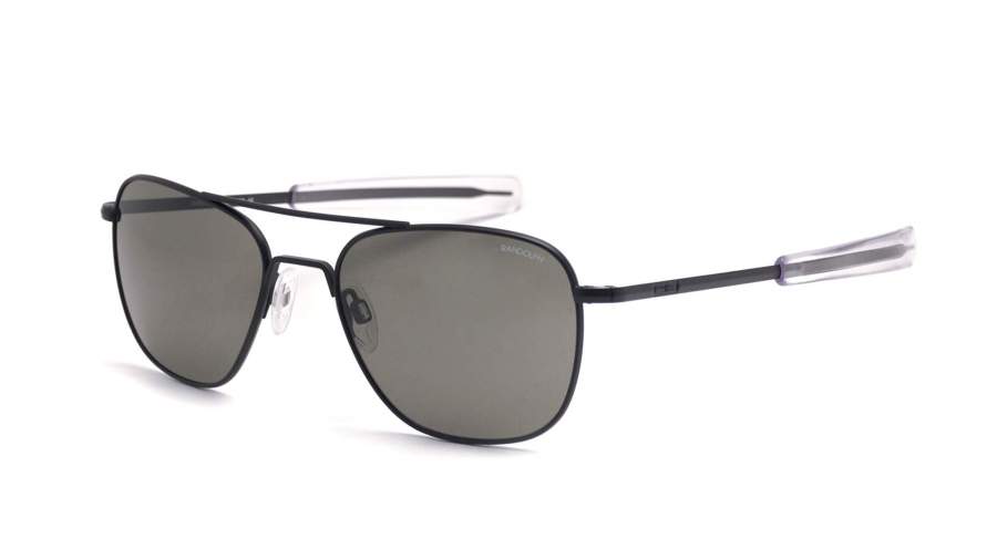 Sunglasses Randolph Aviator Black Matte AF115 58-20 Large in stock