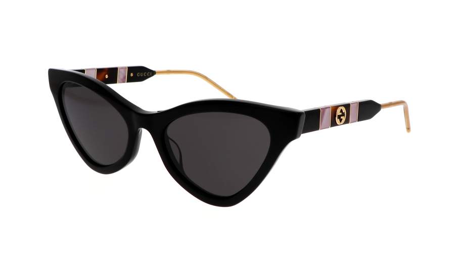 Sonnenbrille Gucci GG0597S 001 55-20 Schwarz Breit auf Lager