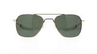 Randolph Aviator 23K Gold Gold Agx AF109 58-20 Breit Polarisierte Gläser