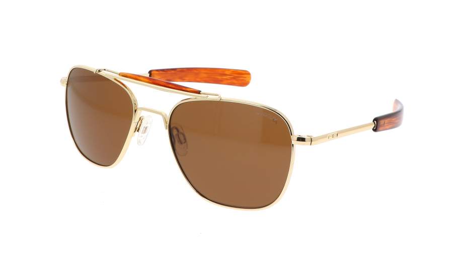 Occhiali da sole Randolph Aviator ii 23K Gold AT001 55-20 Oro in stock
