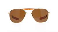 Randolph Aviator II 23K Gold Gold AT001 55-20 Medium Polarized