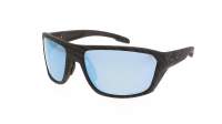 Oakley Split shot Woodgrain Grau Matt Prizm deep h2o OO9416 16 64-17 Breit Polarisierte Gläser Verspiegelte Gläser