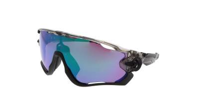 Sonnenbrille Oakley Jaw Breaker Schwarz Matt Prizm road OO9290 46 Breit auf Lager