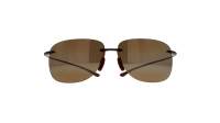 Maui Jim Hikina Braun Matt Maui pure H445-26M 62-14 Mittel Polarisierte Gläser