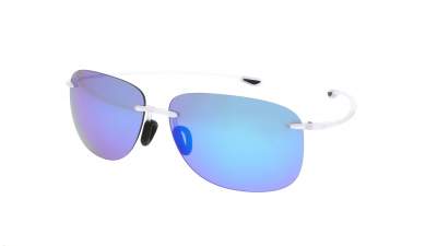 Maui Jim Hikina Clear Matte Maui pure B445-05CM 62-14 Medium Polarized Mirror