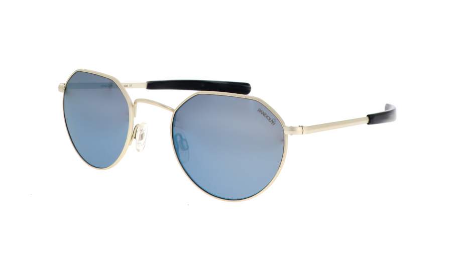 Lunettes de soleil Randolph Hamilton Or Mat Skyforce mystic HN002 50-23 Medium Polarisés Miroirs en stock