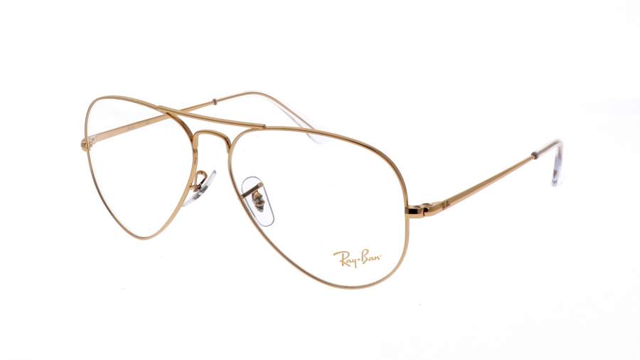 Occhiali da vista Ray-Ban Aviator Optics RX6489 RB6489 3086 58-14 Oro in stock