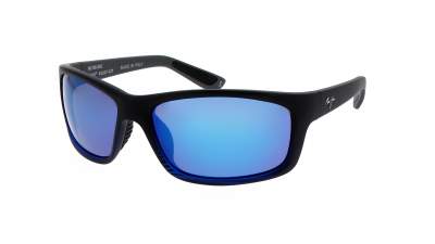 Maui Jim Kanaio coast Black Matte Super thin glass B766-08C 61-17 Medium Polarized Gradient Mirror