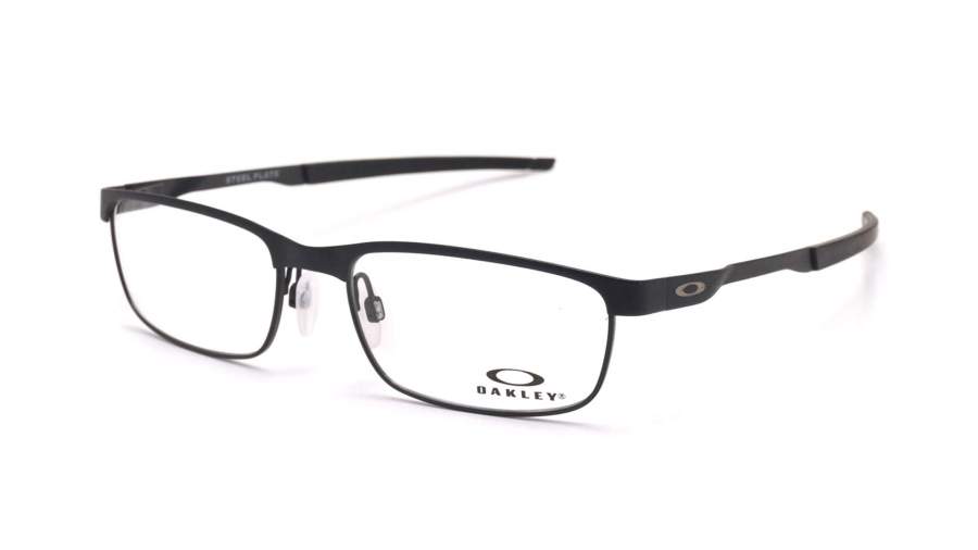 Brille Oakley Steel plate Schwarz Matt OX3222 01 52-18 Schmal auf Lager