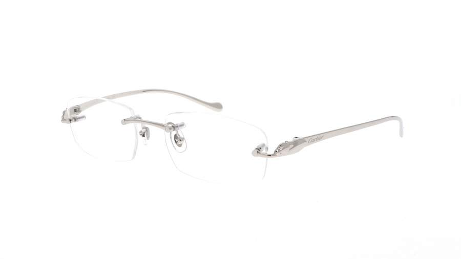Brille Cartier CT0061O 003 53-18 Silber Mittel auf Lager