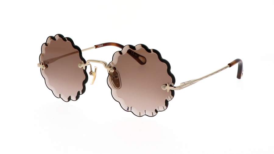 Occhiali da sole Chloé Rosie CH0047S 004 53-19 Oro in stock