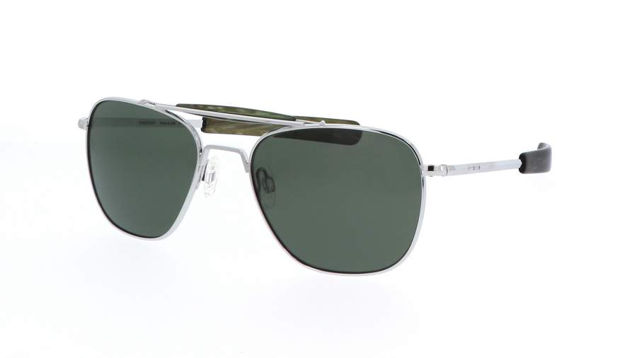Lunettes de soleil Randolph Aviator ii Gris AT002 55-20 Medium Polarisés en stock