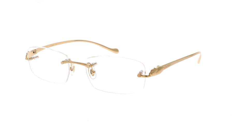 Brille Cartier CT0061O 002 53-18 Gold Mittel auf Lager