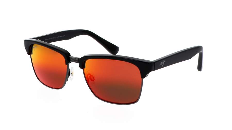 Sunglasses Maui Jim Kawika Black Hawaii Lava RM257-17C 54-18 Medium Polarized Gradient Mirror in stock