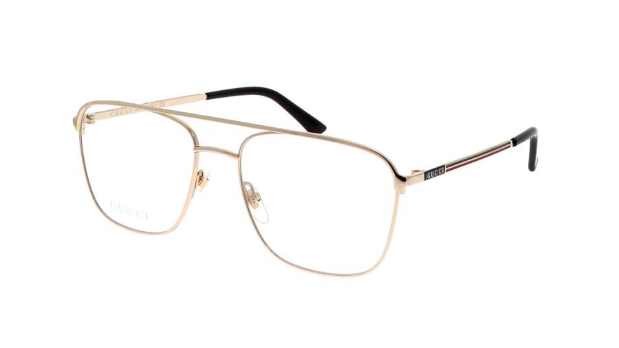 Brille Gucci GG0833O 002 55-17 Gold Mittel auf Lager