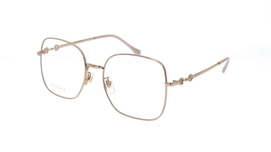Brille Gucci GG0883OA 001 55-18 Doré Breit auf Lager