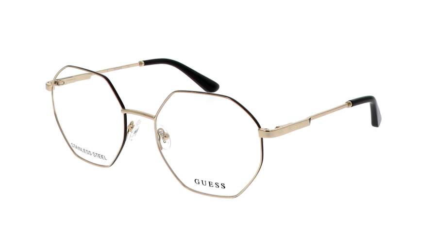 Brille Guess GU2849V 032 56-19 Gold Breit auf Lager
