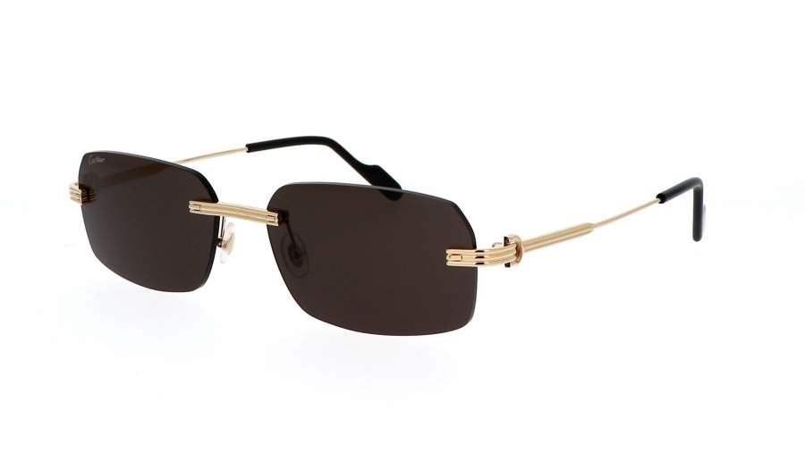 Sonnenbrille Cartier CT0271S 001 58-17 Gold Breit auf Lager