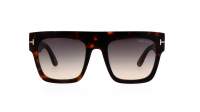 Tom Ford Renee Tortoise FT0847S 52B 52-21 Mittel Gradient Gläser