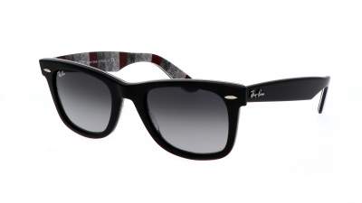 Ray-Ban Original Wayfarer Schwarz RB2140 1318/3A 54-18 Breit Gradient Gläser