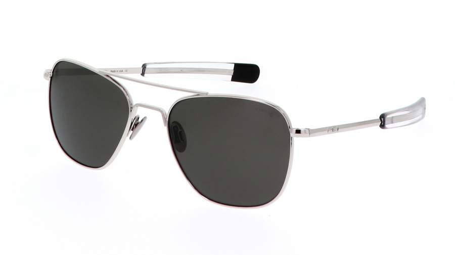 Sunglasses Randolph Aviator White Gold Gold Skytec American Grey AF268 58-20 Polarized in stock