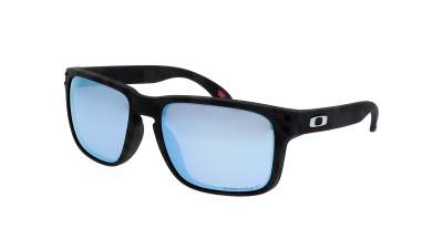 Sonnenbrille Oakley Holbrook Grau Matt Prizm Deep Water OO9102 T9 Mittel Polarisierte Gläser Verspiegelte Gläser auf Lager