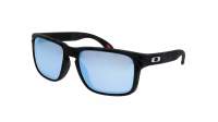 Oakley Holbrook Gris Mat Prizm Deep Water OO9102 T9 Medium Polarisés Miroirs