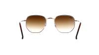 Ray-Ban Hexagonal Gold RB3548 001/51 51-21 Mittel Gradient Gläser
