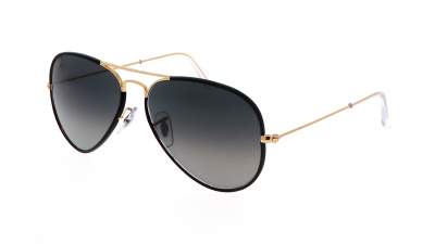 Ray-Ban Aviator Full Color Noir Mat RB3025JM 9196/71 58-14 Medium Dégradés