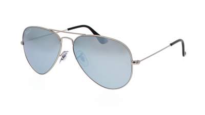 Ray-Ban Aviator Large Metal Silver RB3025 019/W3 58-14 Medium Polarized Mirror
