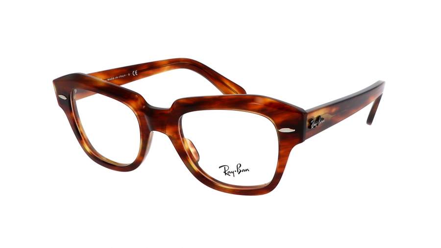 Brille Ray-Ban State street Striped Havana Tortoise RX5486 RB5486 2144 46-20 Schmal auf Lager