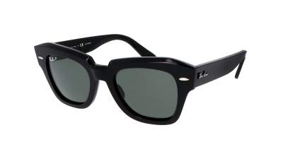 Ray-Ban State street Schwarz G-15 RB2186 901/58 49-20 Mittel Polarisierte Gläser