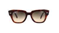 Ray-Ban State street Havana Tortoise G-15 RB2186 1324/BG 52-20 Breit Gradient Gläser
