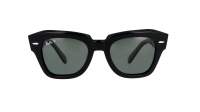 Ray-Ban State street Schwarz G-15 RB2186 901/58 52-20 Breit Polarisierte Gläser