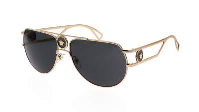 Occhiali da sole Versace Aviateur medusa VE2225 1002/87 60-15 Oro in stock