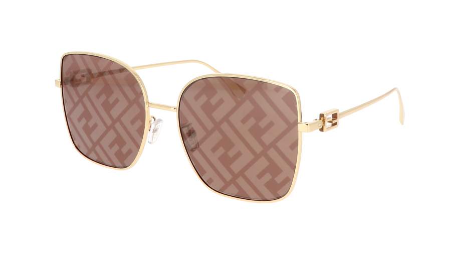 Occhiali da sole FENDI Baguette FE40013U 30G 59-18 Oro in stock