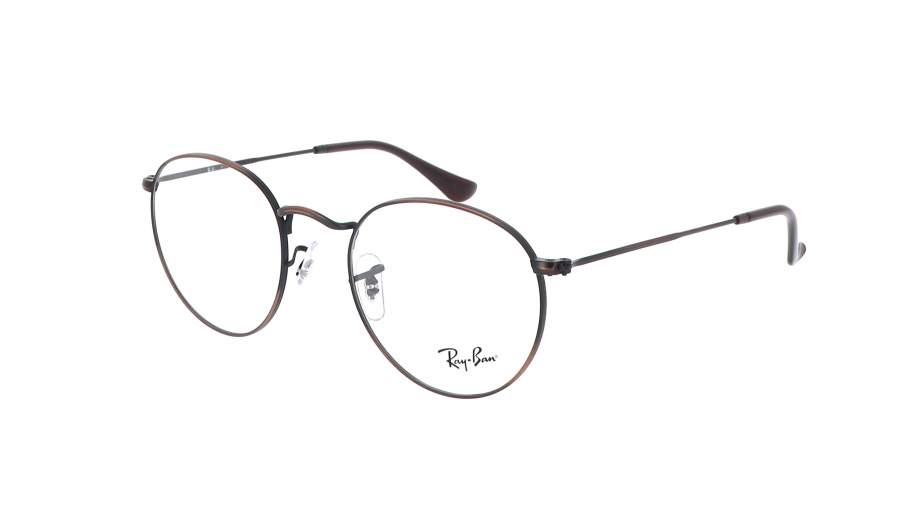 Brille Ray-Ban Round metal Antique copper Optics Bronze RX3447 RB3447V 3120 50-21 Mittel auf Lager