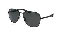 Ray-Ban RB3683 002/58 56-15 Schwarz Mittel Polarisierte Gläser