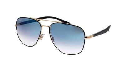 Ray-Ban RB3683 9000/3F 56-15 Black on Arista Gold Medium Gradient