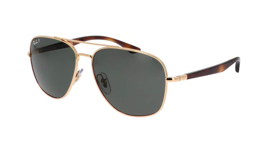 Lunettes de soleil Ray-Ban RB3683 001/58 56-15 Arista Or Medium Polarisés en stock