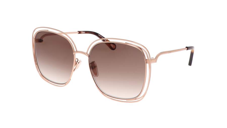 Sonnenbrille Chloé CH0077SK 002 58-16 Rose Gold Mittel Gradient Gläser auf Lager