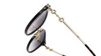 Gucci GG1015SK 001 56-21 Schwarz Gradient Gläser