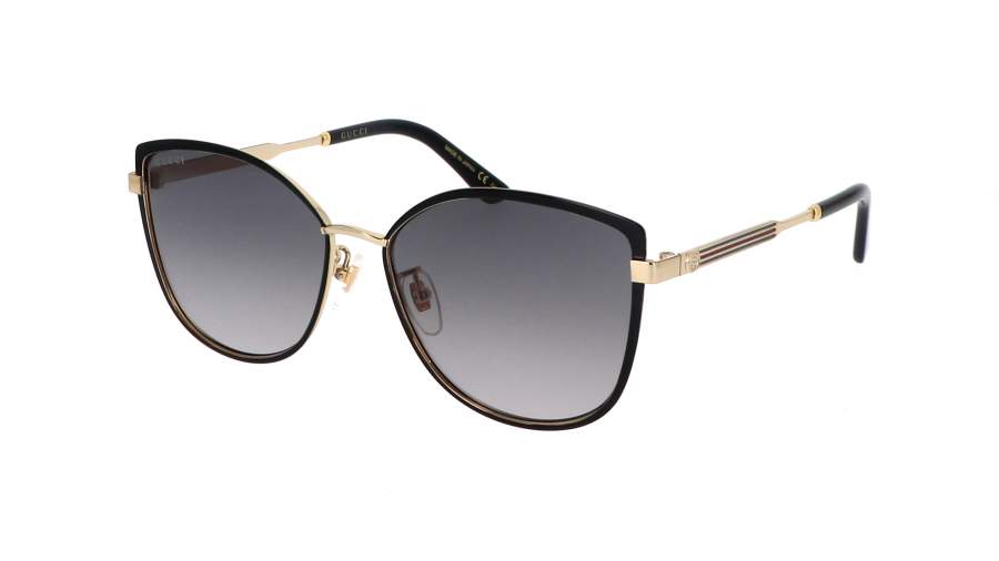 Sunglasses Gucci GG0589SK 001 57-16 Black Large Gradient in stock