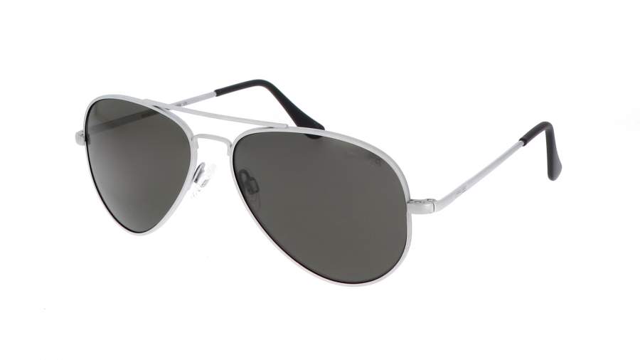 Sonnenbrille Randolph Concorde Matt Chrome Grau Matt CR255 57-15 Breit Polarisierte Gläser auf Lager